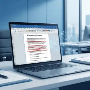 Word上で契約書レビューを支援するMicrosoft Legal Agentの画面イメージ