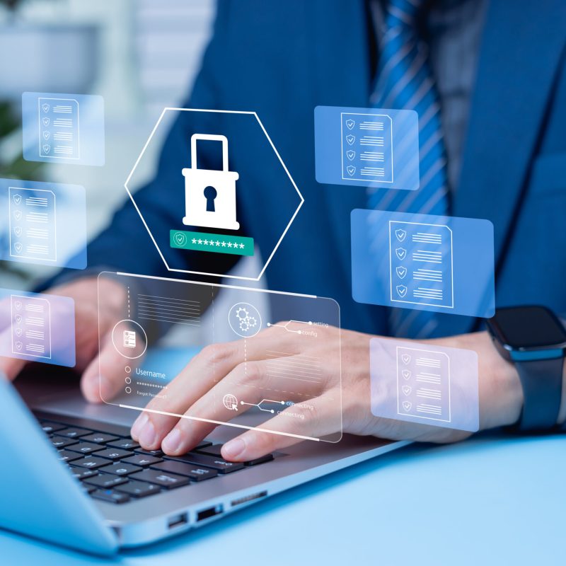 Employee confidentiality and compliance are ensured through secure documentation, legal regulations, and cybersecurity software for protecting personal data.